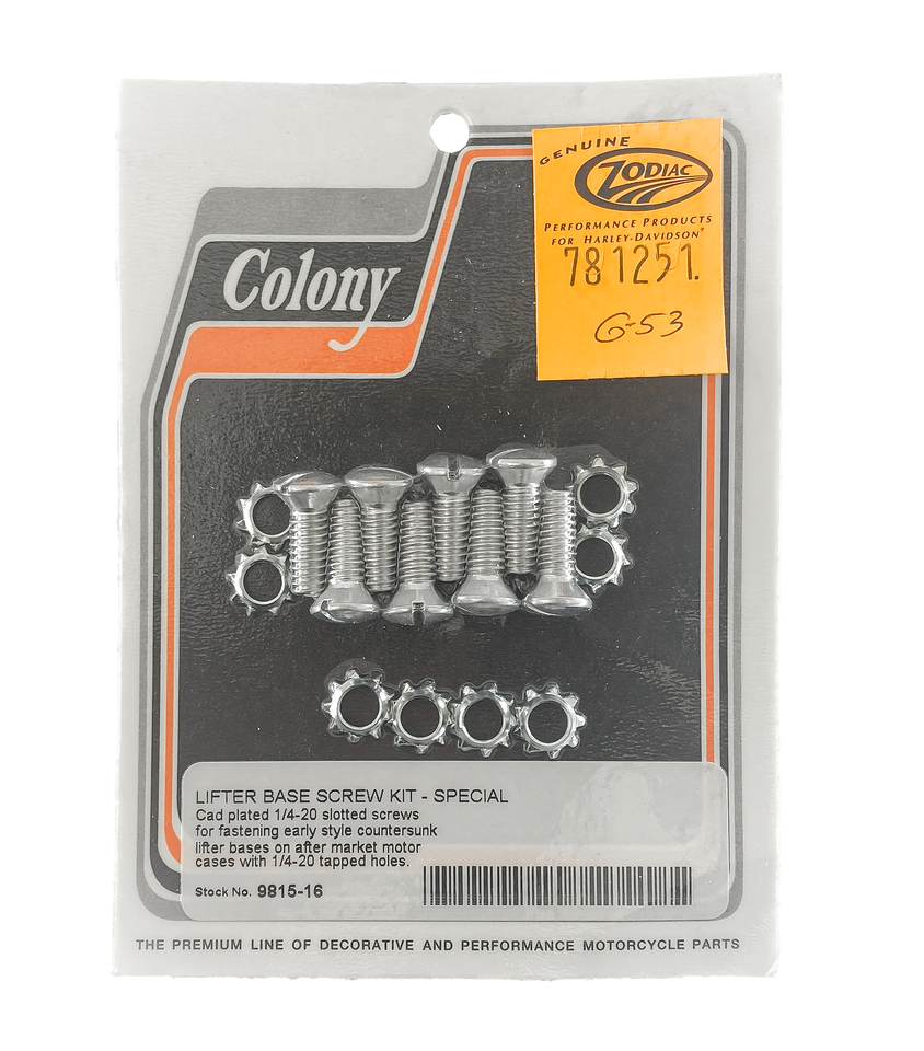 Colony Lifter Base & Tappet Block Screws – Hardware