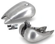 Zodiac One Piece 4" Stretched Steel Smooth Top Gas Tank for Softail – Gas- & Oil Tank