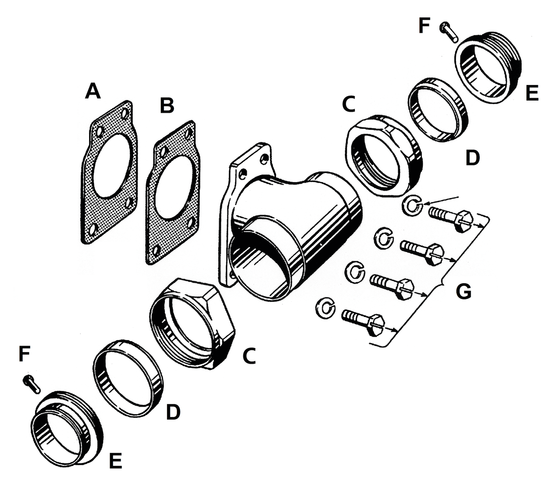 James Gaskets Manifold Parts for Knucklehead & Panhead – Intake
