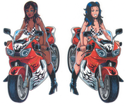 Lethal Threat "bike Tattoos" Designs and Tank Decals