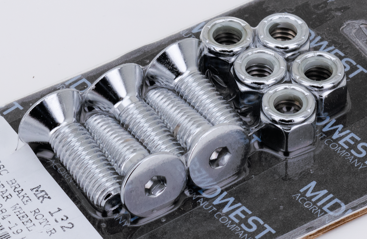 Midwest Acorn Nut Company Brake Rotor Screws & Nuts for 1973-1986 FX – Hardware