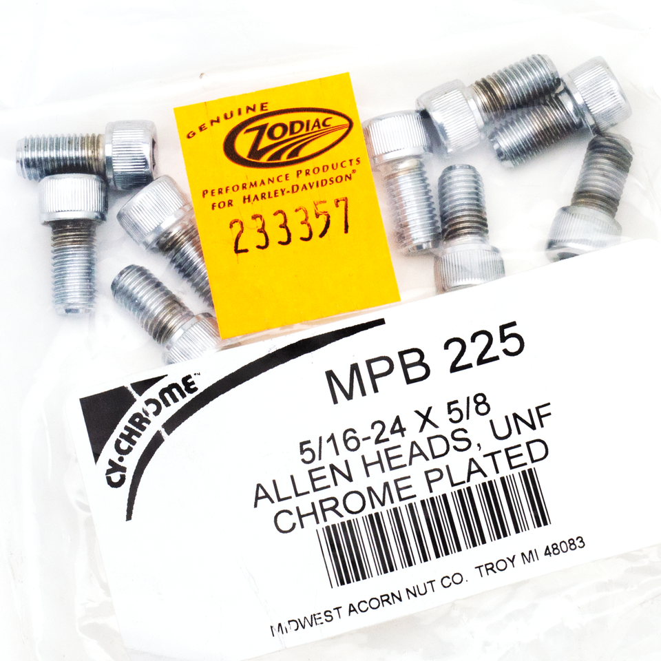 Midwest Acorn Nut Company Chrome Plated Allen Head Screws Assortment Knurled – Hardware
