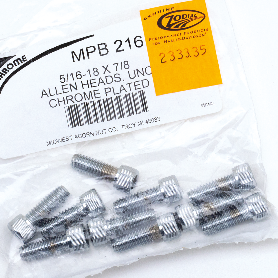 Midwest Acorn Nut Company Chrome Plated Allen Head Screws Assortment Knurled – Hardware