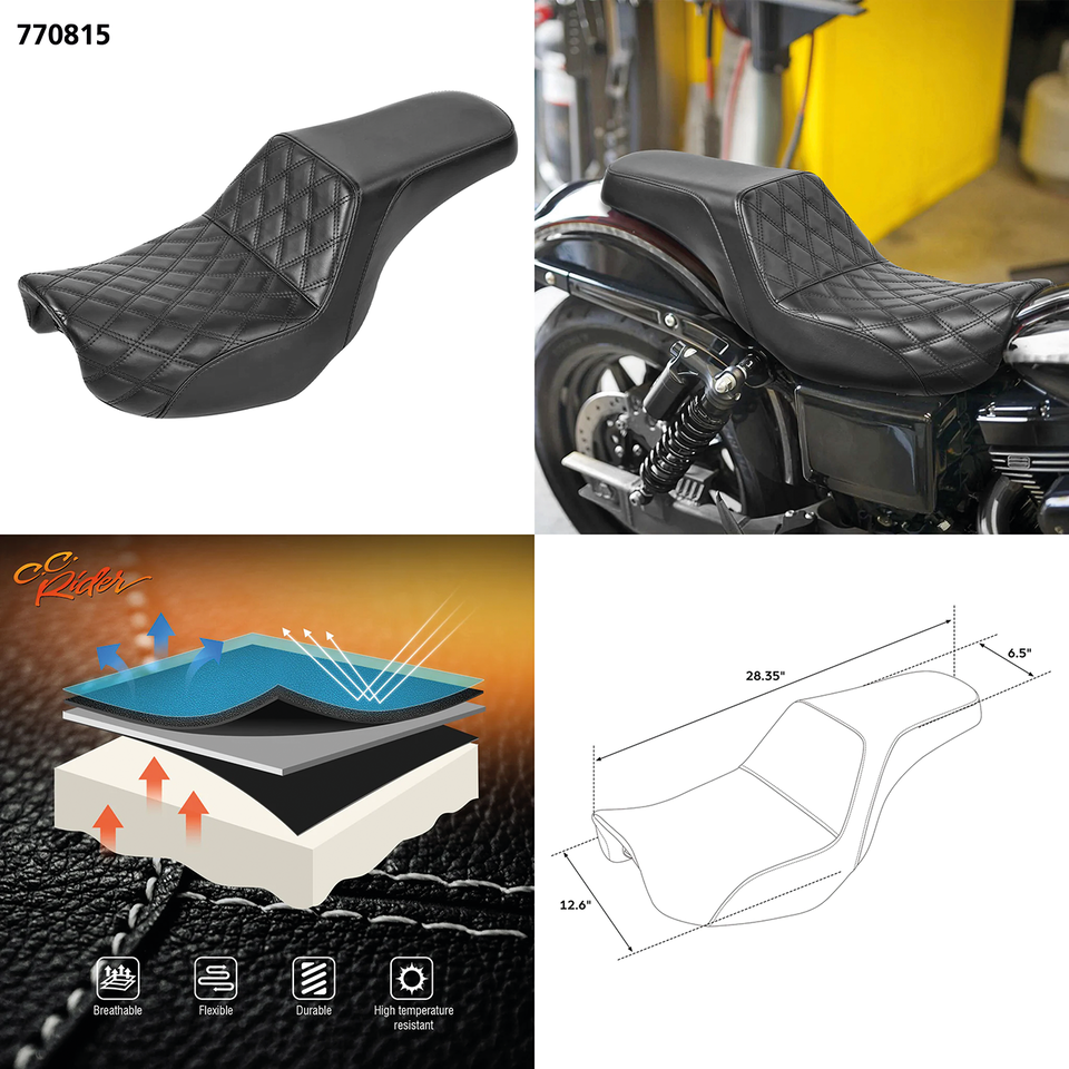 C.c. Rider 2-UP Seat for Dyna