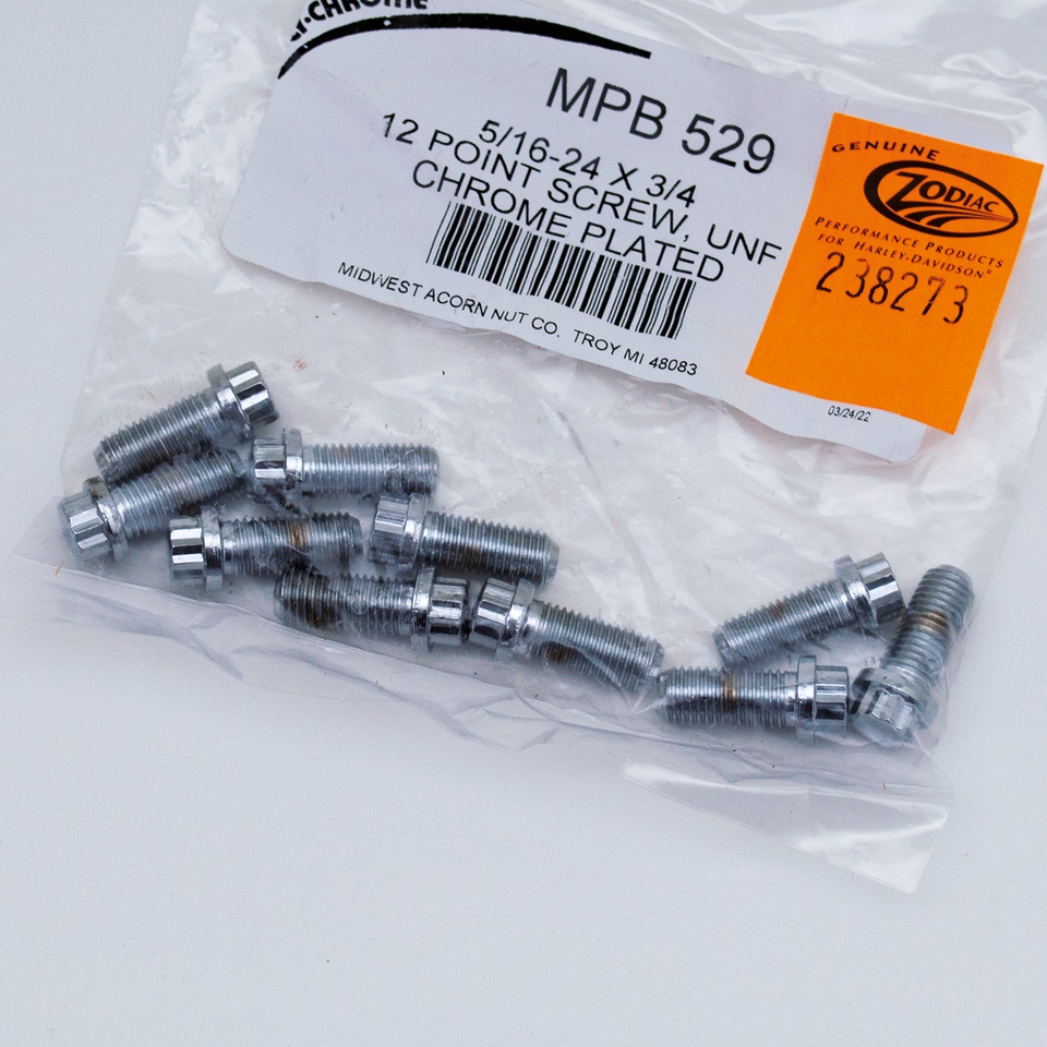 Midwest Acorn Nut Company Chrome Plated 12 Point Bolt Assortment Tray – Hardware