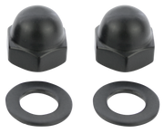 Screws4Bikes Black Stainless Mirror Nut Kit – Handlebar