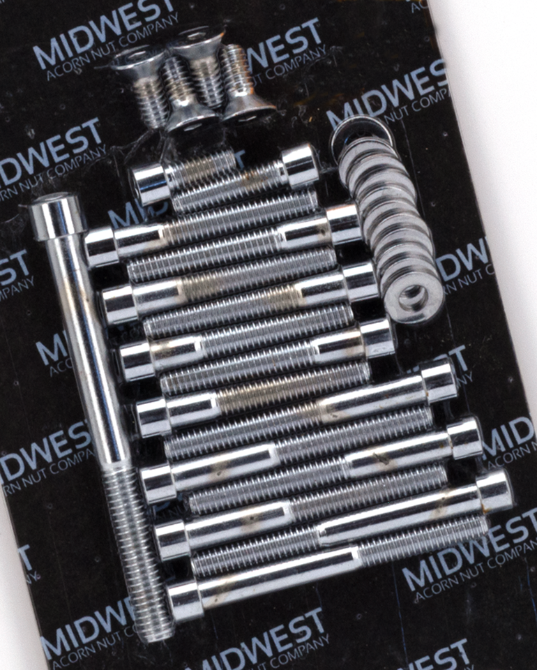 Midwest Acorn Nut Company Primary, Derby & Inspection Cover Screw Kits – Primary & Clutch