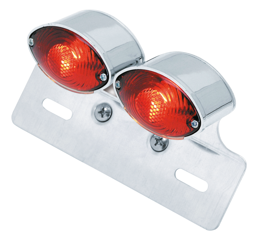 Zodiac Universal Dual Mini Cat Eye Taillight with License Bracket – Electric & Light