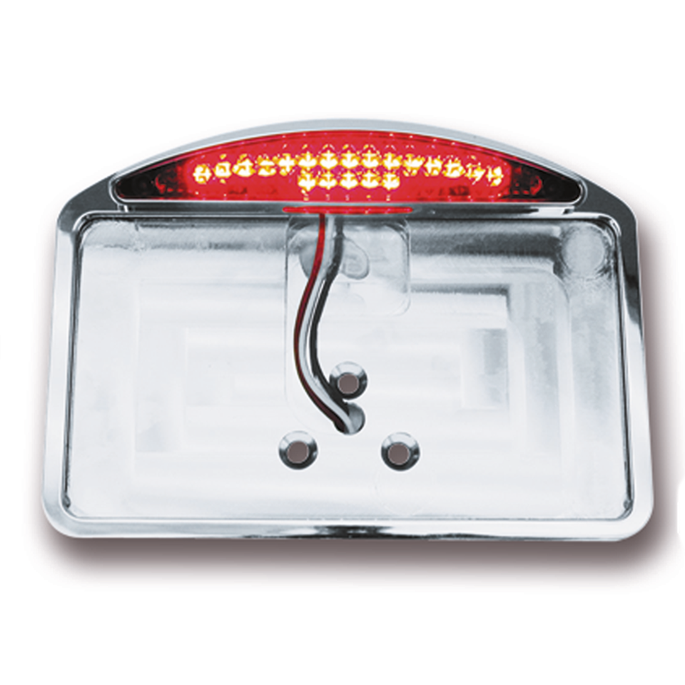 Zodiac Side Mount & Fender Mount License Plate Brackets with LED Taillights – Electric & Light