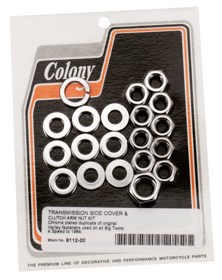 Colony 4-SPEED Big Twin Transmission Side Cover Nut Kits
