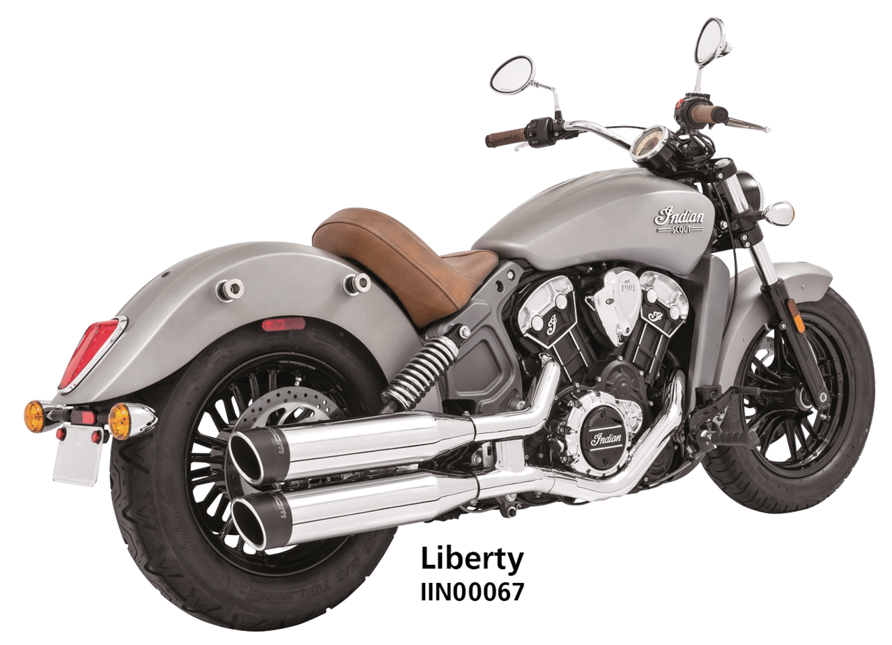 Freedom Performance Exhaust 4" Slip-Ons for Indian Scout 2015-2024