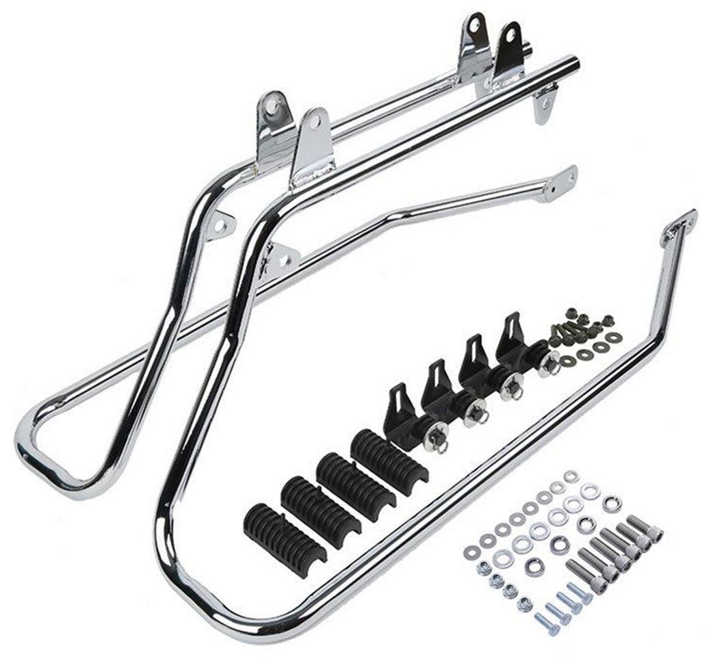Zodiac Hard Bag Saddlebag Brackets for Softail – Luggage