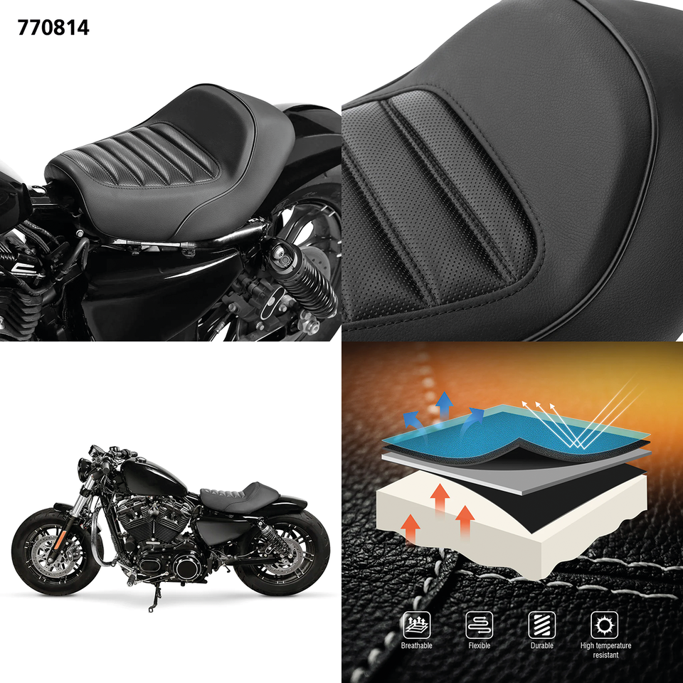 C.c. Rider Taper Tail Solo Seat for Sportster