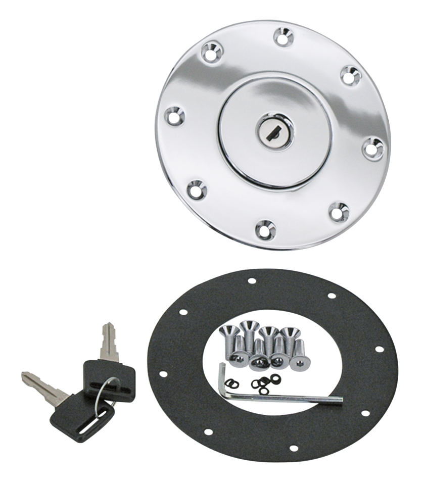 Zodiac Chrome Plated Aero-Style Aluminum Gas Caps – Gas- & Oil Tank