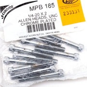 Midwest Acorn Nut Company Chrome Plated Allen Head Screws Assortment Knurled – Hardware