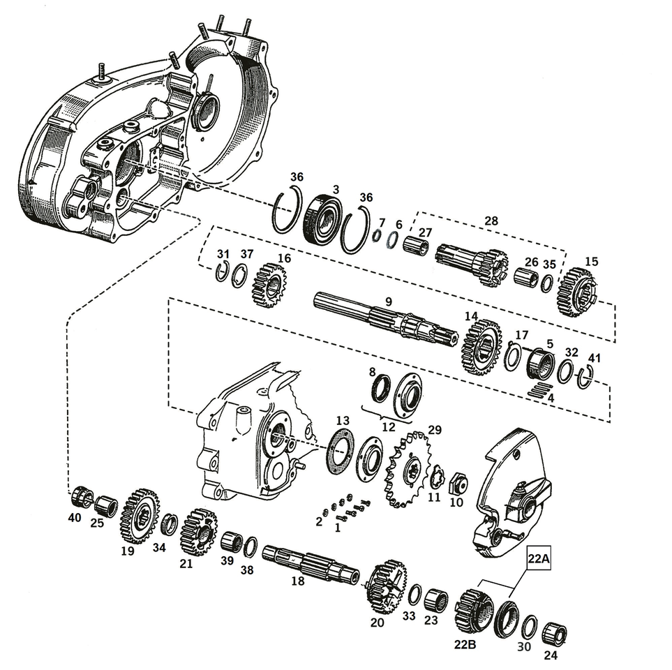 Eastern MC Parts Transmission Parts for 4-SPEED Sportster
