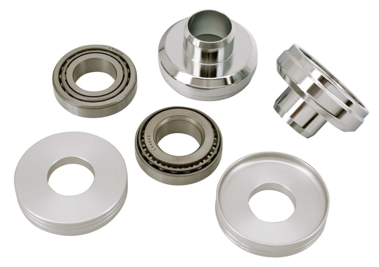 V-Twin Steering Head 7/8" to 1" Adapter Cups with Bearings – Front Forks
