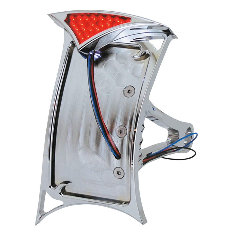 Zodiac Sidemount License Plate Bracket with Gothic LED Taillight – Electric & Light