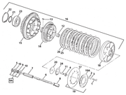 V-Twin Clutch Parts for Late 1984-1989 Big Twin – Primary & Clutch