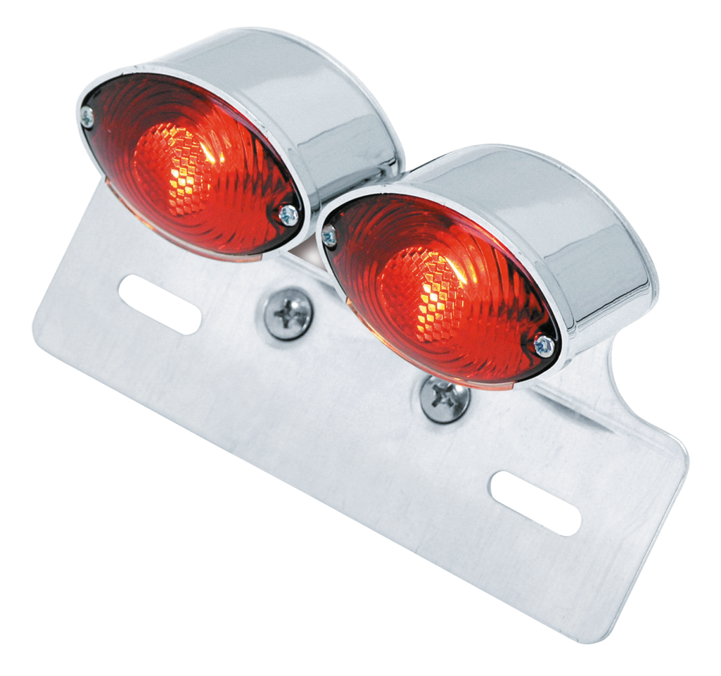 Zodiac Universal Dual Mini Cat Eye Taillight with License Bracket – Electric & Light