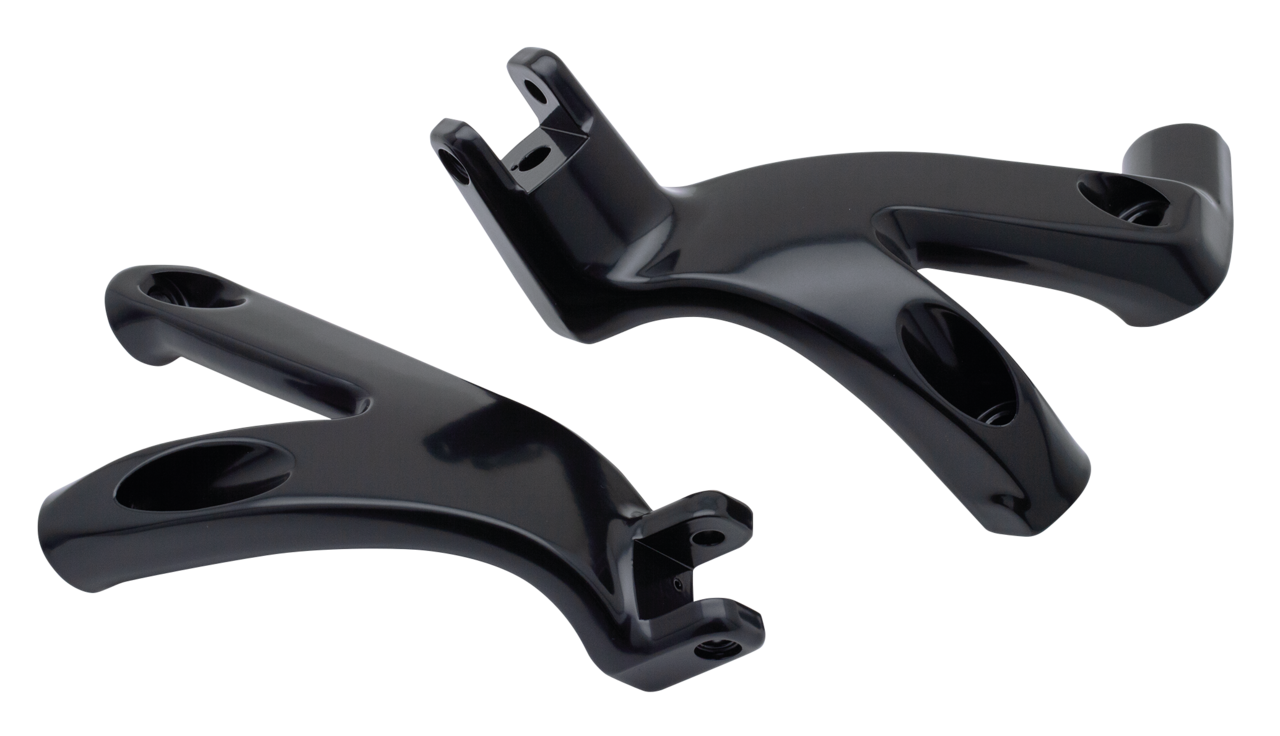 Zodiac Floorboard to Foot Peg Conversion Brackets for Milwaukee Eight Softail – Foot Control