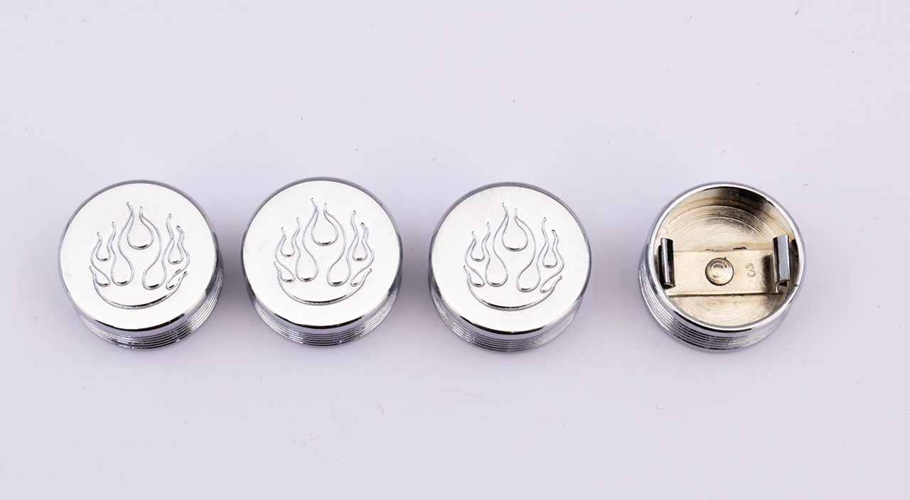 Midwest Acorn Nut Company Chrome Bolt Covers for Hex, Allen and Buttonhead Bolts – Hardware