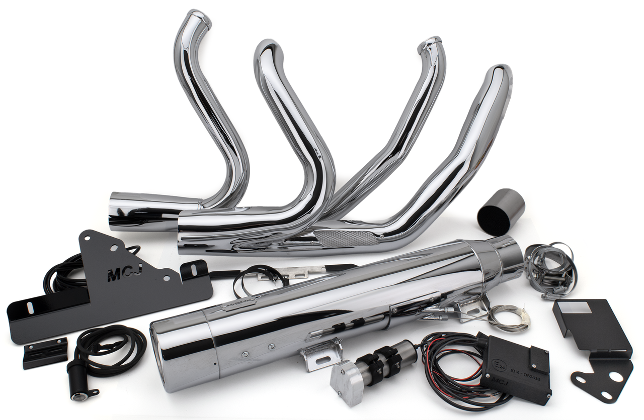Mcj Adjustable 2-INTO-2 Royal 100 System for Fat Boy 2025 to Present – Exhaust