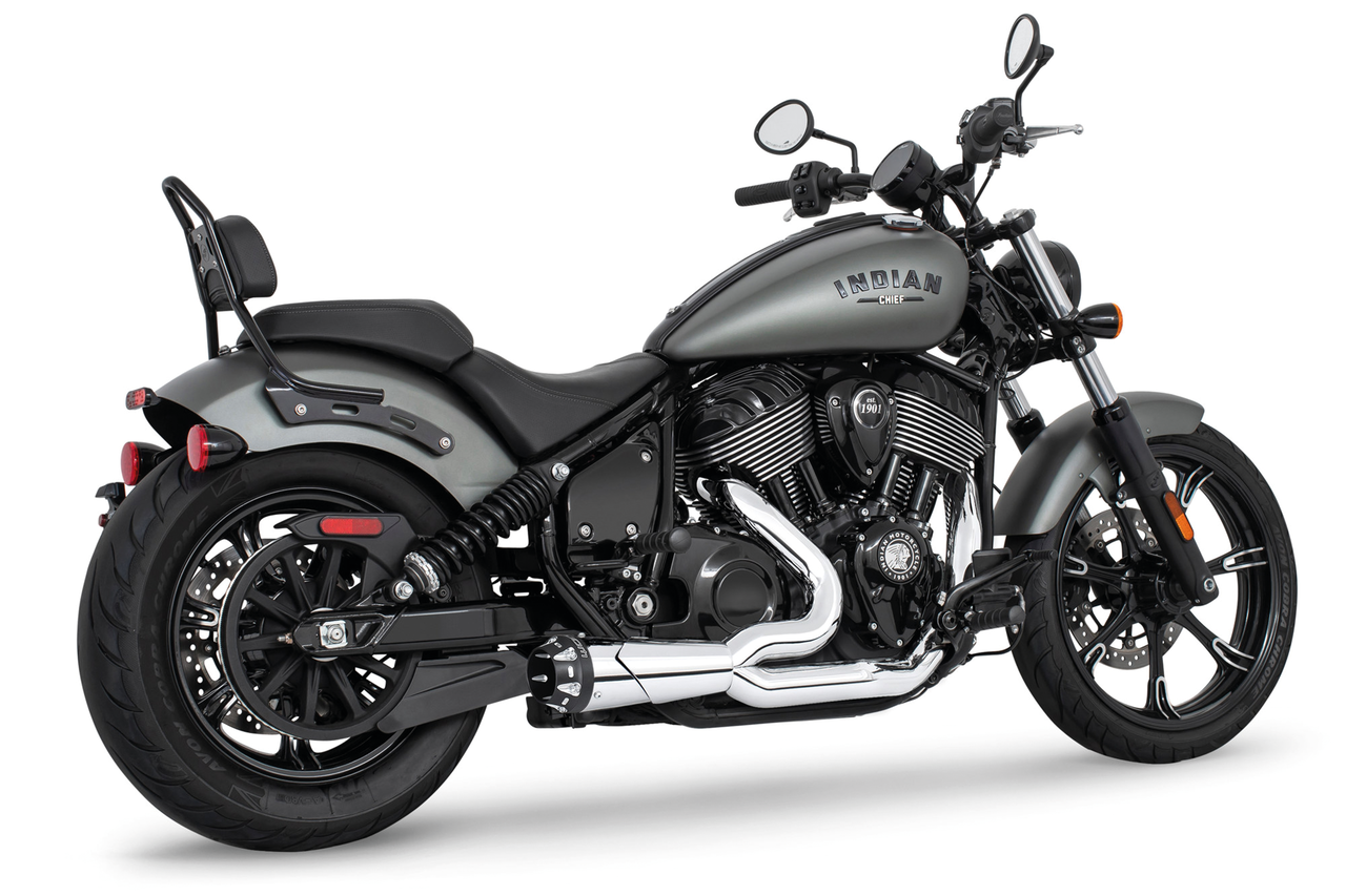 Freedom Performance Exhaust Combat American Outlaw 2-INTO-1 for Indian Powerplus & Thunderstroke