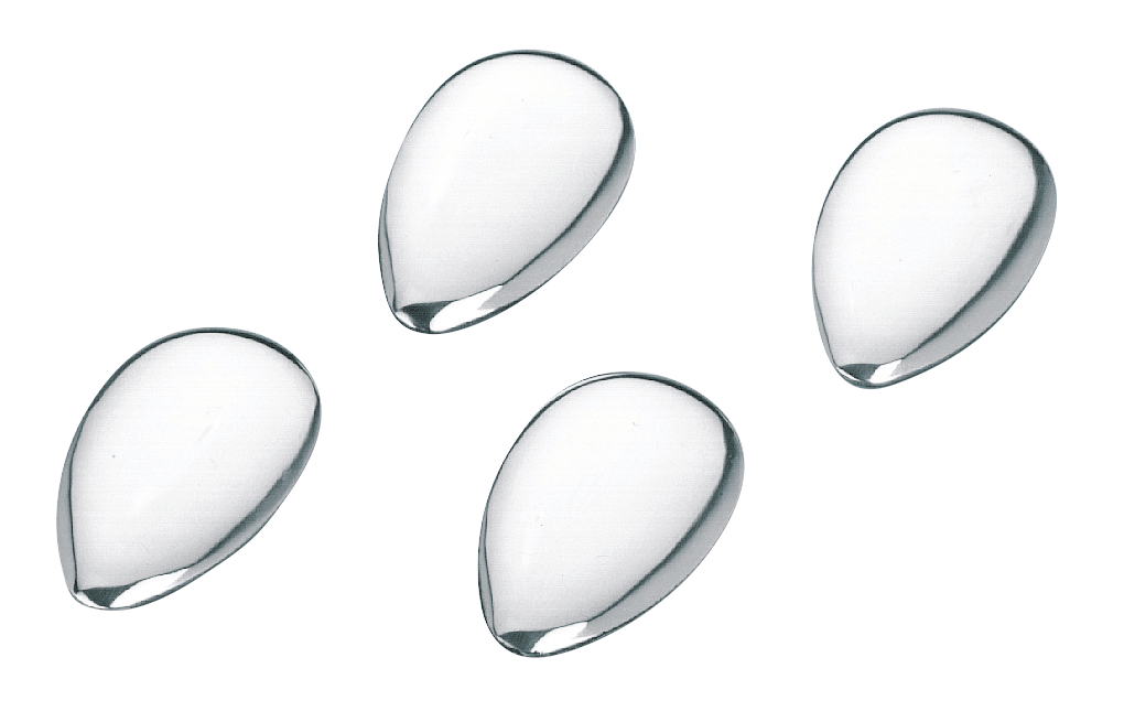 Zodiac Chrome Teardrop Concho – Helmets