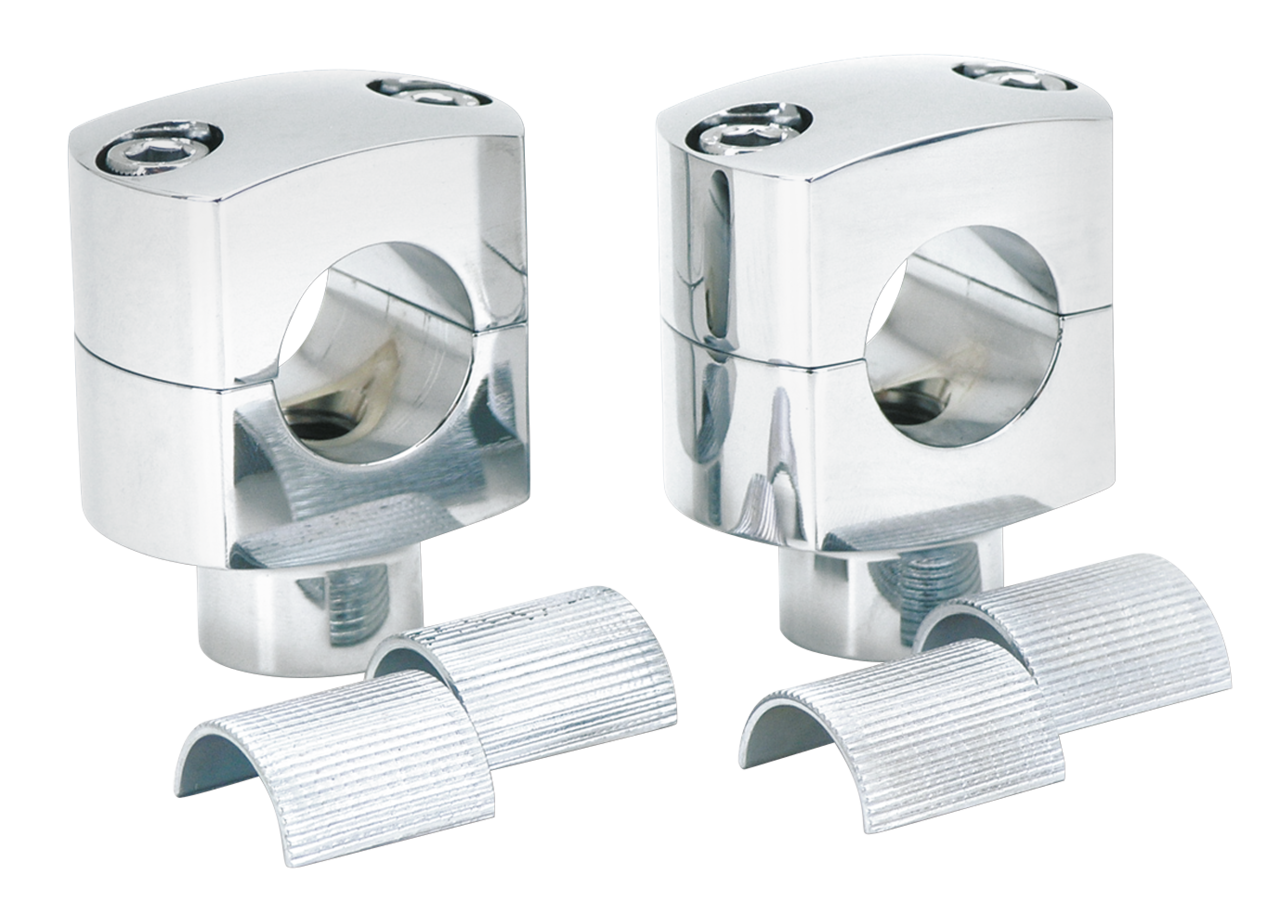 Zodiac Chrome Squared Billet Risers – Handlebar