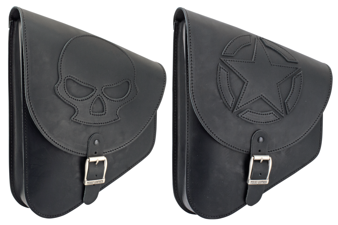 Texas Leather Softail Swing Arm Bags – Luggage