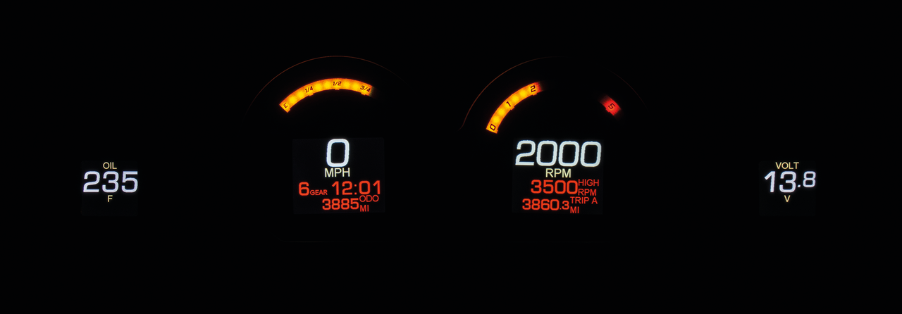Dakota Digital MLX-8000 Fairing Gauges – Gauges & Dashes