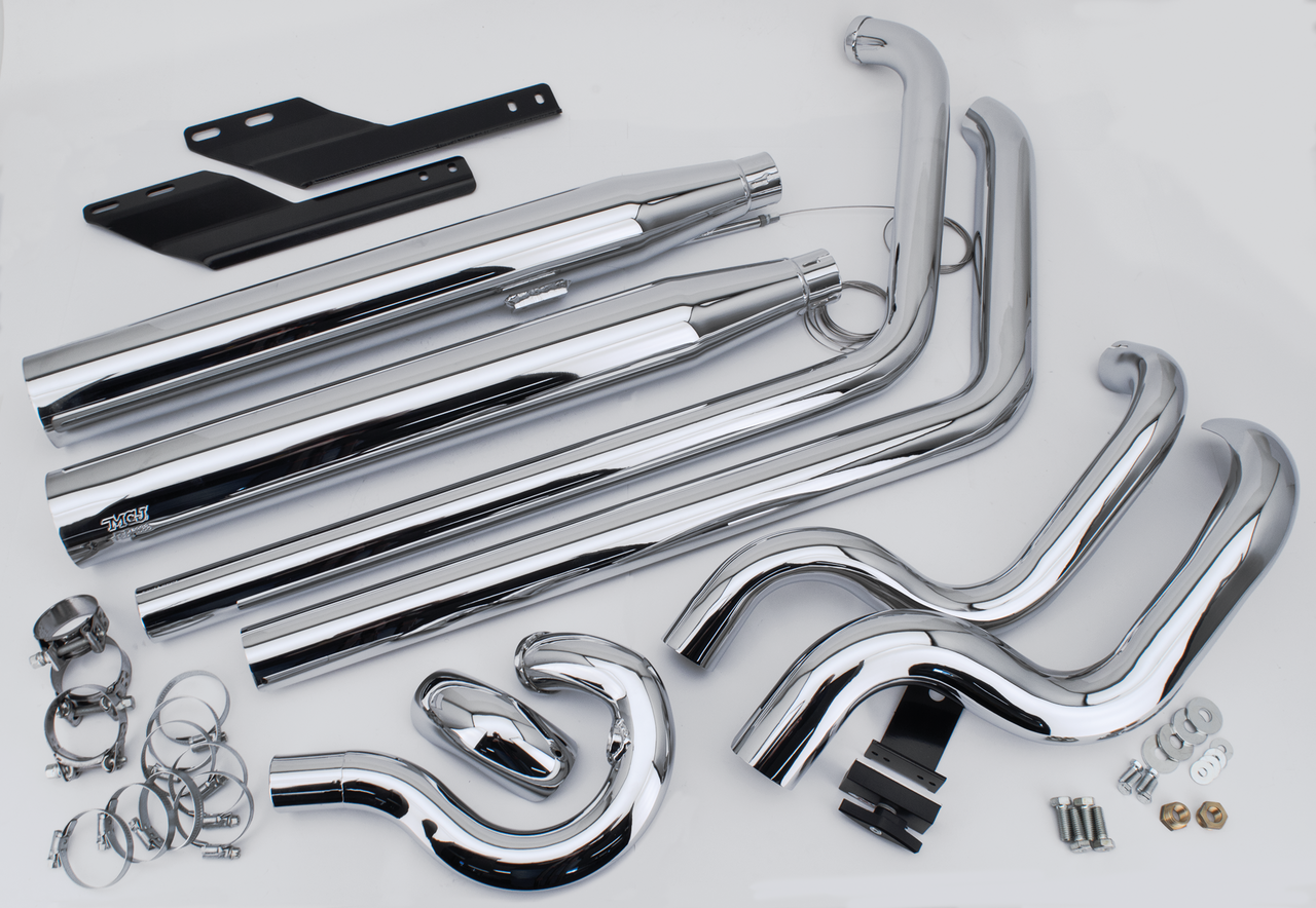 Mcj Adjustable True Dual Exhaust for Twin Cam Softail