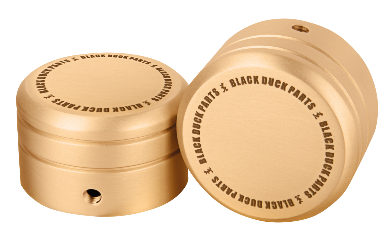 Black Duck Cam Adjuster Bolt Covers for Victory