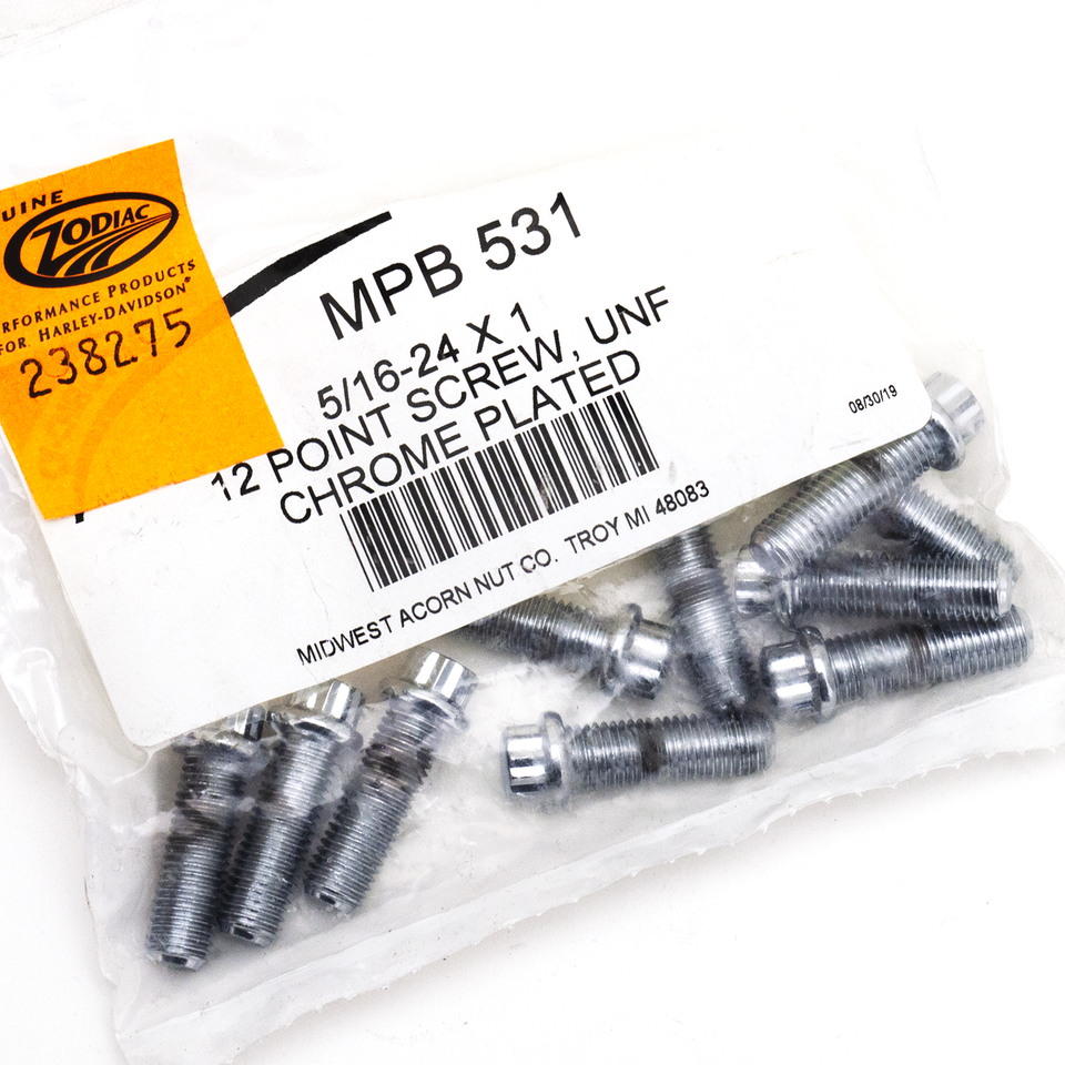 Midwest Acorn Nut Company Chrome Plated 12 Point Bolt Assortment Tray – Hardware