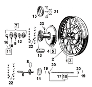 Samwel Supplies Front Wheel & Hub Parts 45CI Solo Models – Wheel & Tire