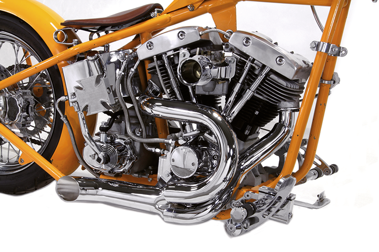 V-Twin Open 2-INTO-1 Exhaust for Late Shovelhead