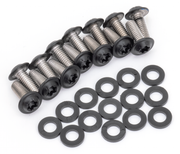 Screws4Bikes Black Stainless Steel Chin Spoiler Screw Kits – Frame & Rear Suspension