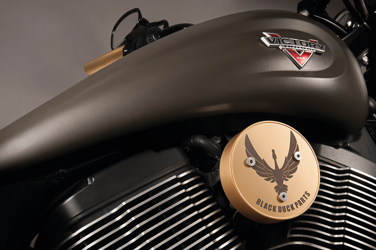 Black Duck Engine Side Covers for Victory