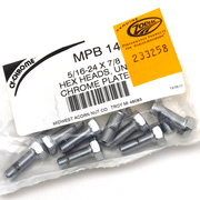 Midwest Acorn Nut Company Chrome Plated Hex Head Cap Screws Assortment – Hardware
