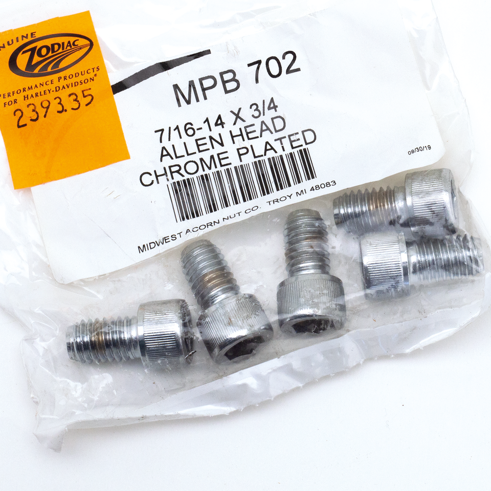 Midwest Acorn Nut Company Chrome Plated 7/16'' Unc Allen Head Screw Assortment – Hardware