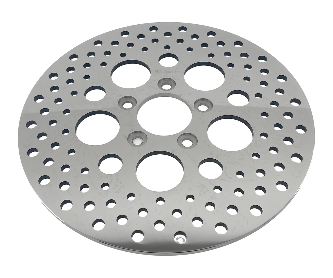 Zodiac Polished and Drilled Stainless Steel Disc Brake Rotors