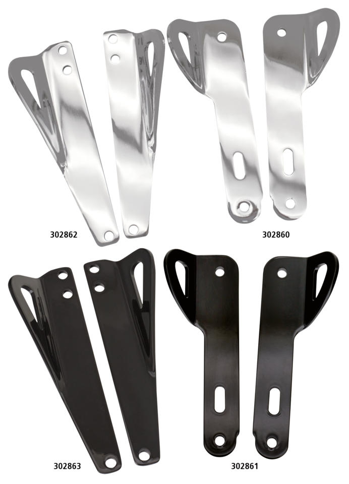 Zodiac Tie-Down Brackets for Touring & Softail – Front Forks