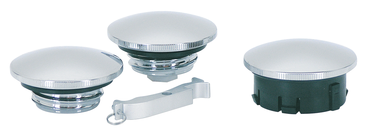 Zodiac Chrome Billet "essential" Gas Caps – Gas- & Oil Tank