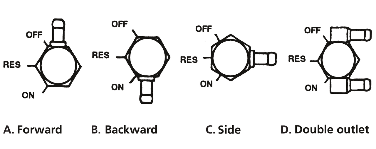 Pingel "designer" High Flow Petcocks – Gas- & Oil Tank