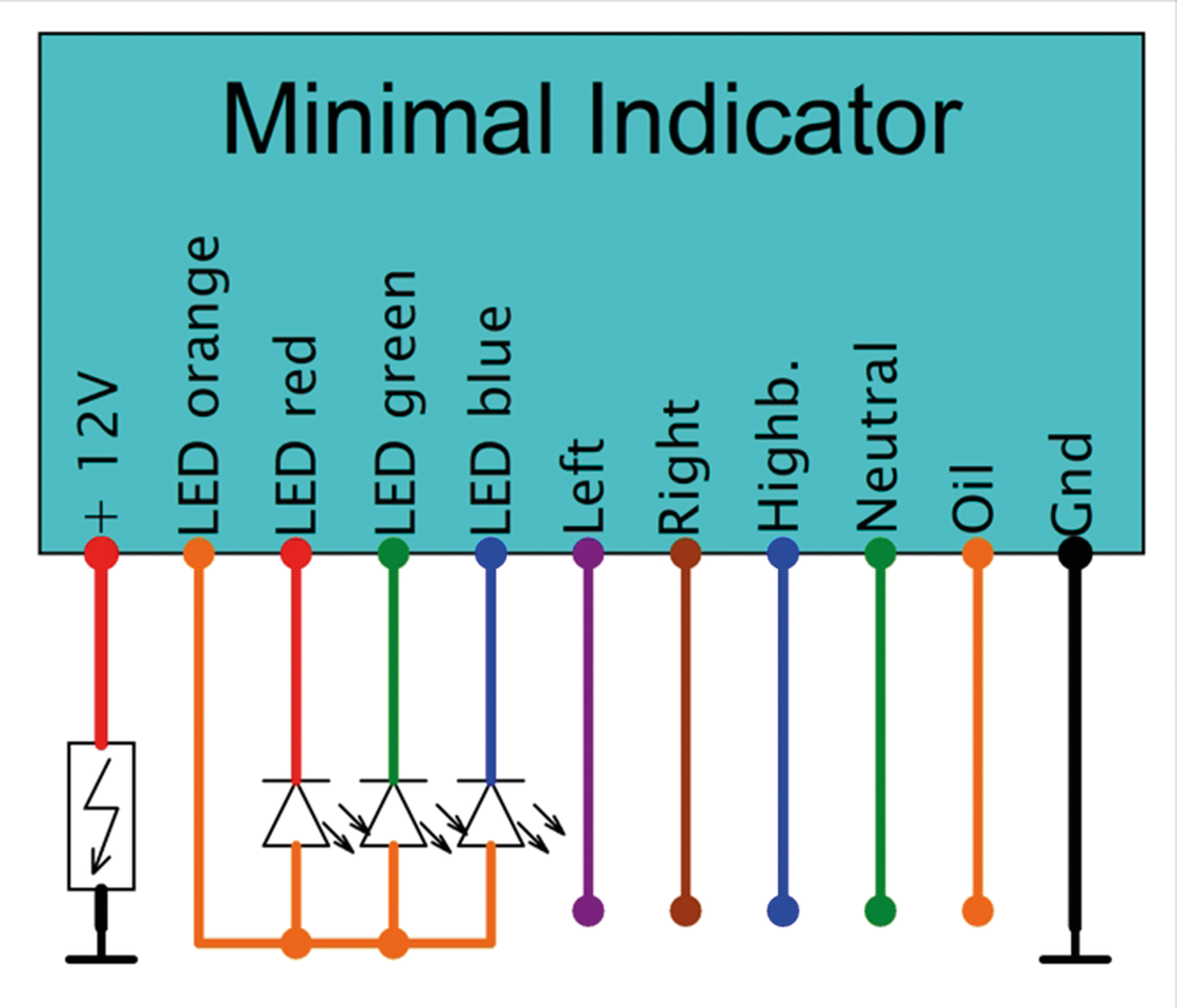Axel Joost Elektronik Minimalistic Warning Indicator – Gauges & Dashes