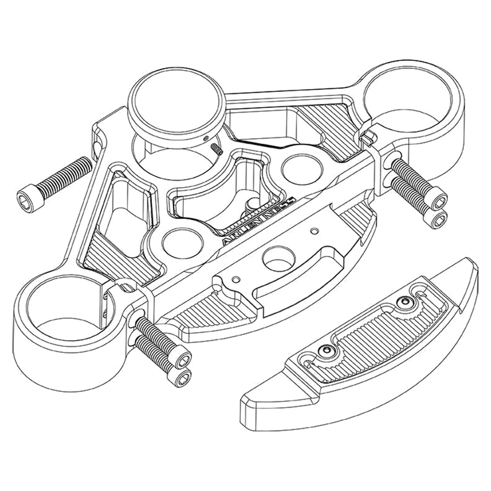 Arlen Ness Method Upper Fork Clamps and Triple Trees for Road Glide – Front Forks