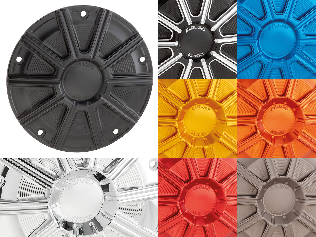 Arlen Ness 10-GAUGE Derby Covers – Primary & Clutch
