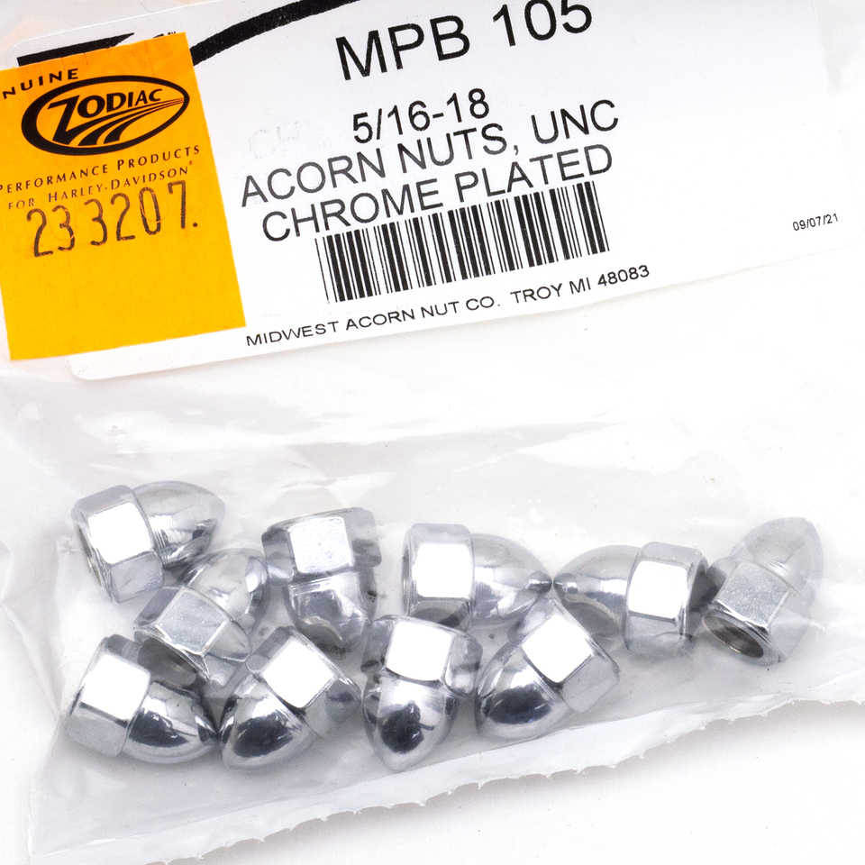 Midwest Acorn Nut Company Chrome Acorn Style Nut Assortment – Hardware