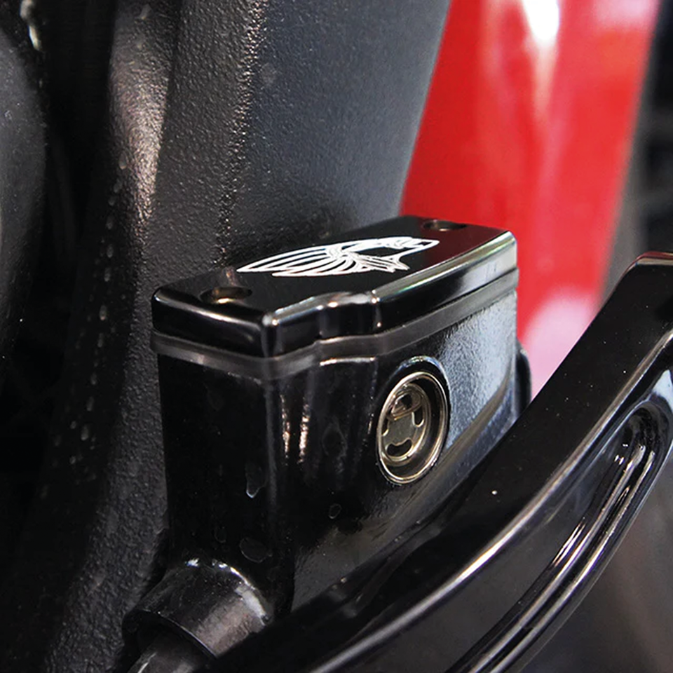 Joker Machine Rear Master Cylinder Covers for Indian Scout – Foot Control